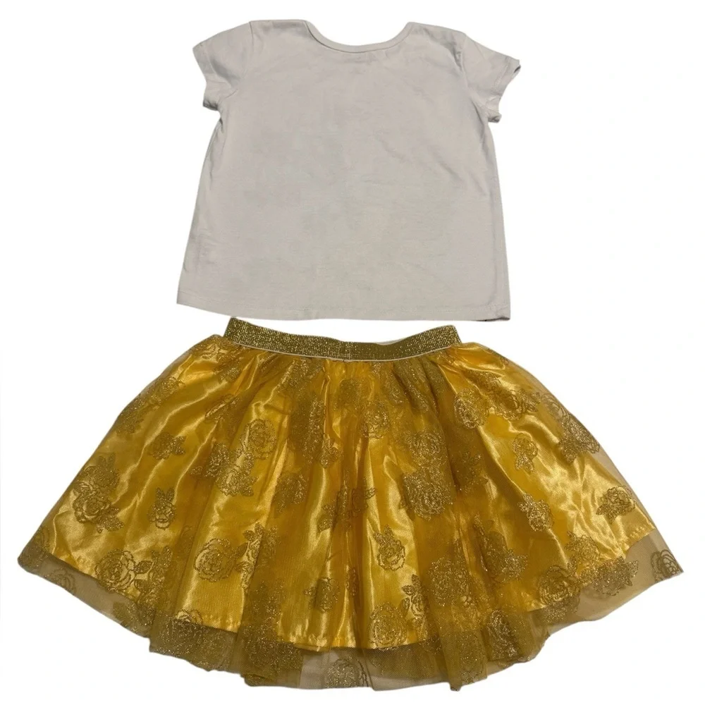 Disney Belle White and Yellow Outfit